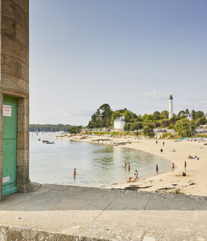 Leuchtturm und Strand Le Coq, Bénodet