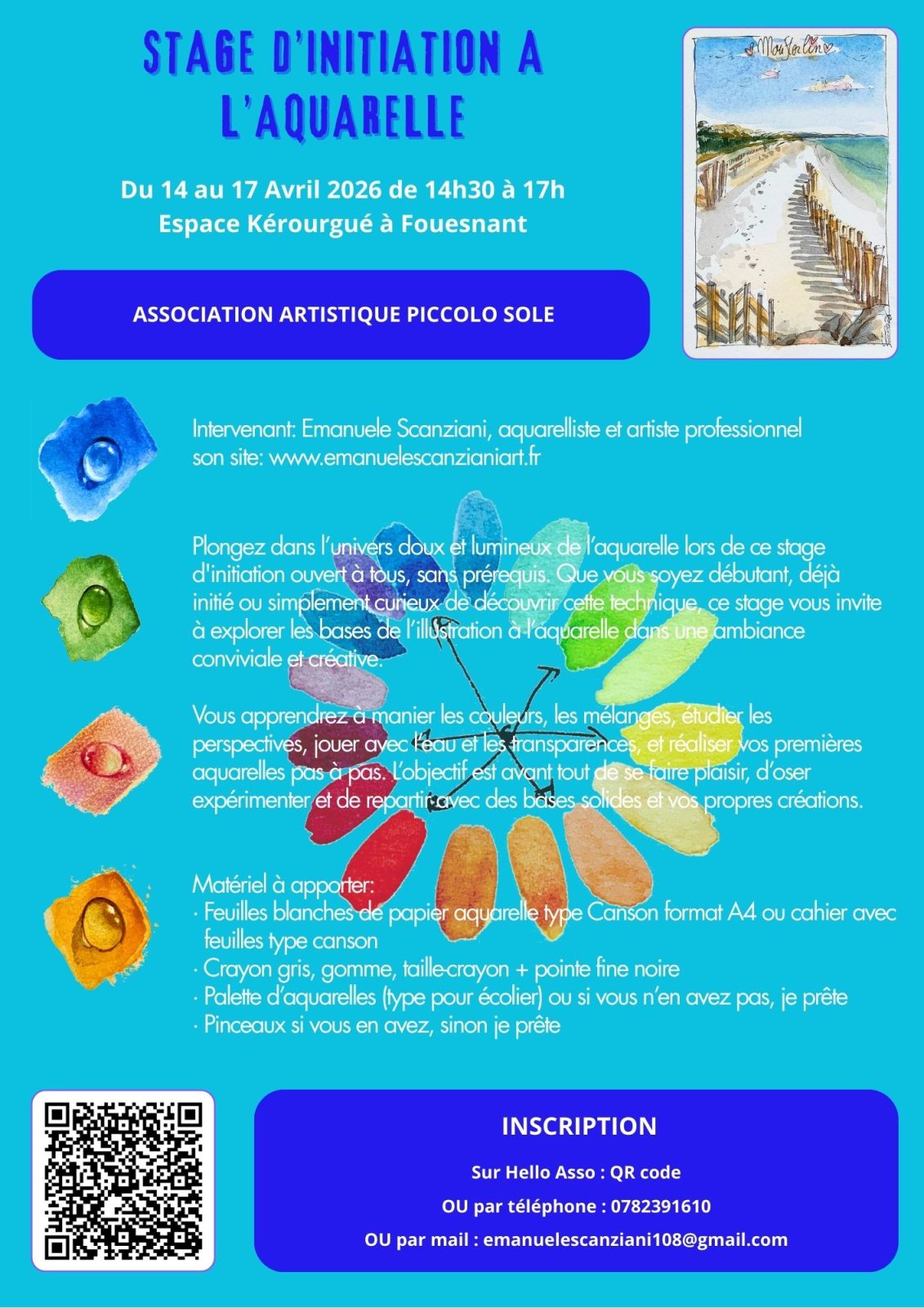 Stage initiation aquarelle – 1