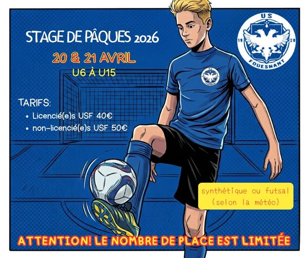stage foot vacances de paques – USF